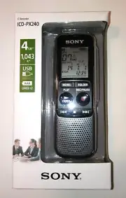 Digital Voice Recorder USB Output, 4GB Sony, Built-in Mic, Speaker VOR Activated