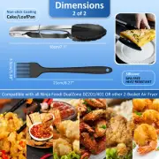 9Pcs Air Fryer Accessories with Rack Skewer Rack Toast Pan Pizza Pan 7 ToCkL