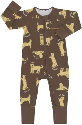 Bonds: Long Sleeve Zippy Wondersuit - Goldie Dog Yellow (Size 0000)