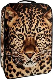 [YTYVAGT] Travel Shoe Bag,Waterproof Portable Organizer Storage Shoe Pouch,Brown Leopard Print