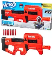Nerf Fortnite Compact SMG Motorized Blasting Gun, (8) Elite Bullets