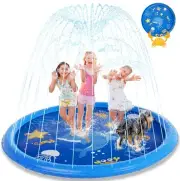 Splash Pad for Toddlers, 77" Sprinkler for Kids, Thicken Baby Pool Water Mat,...