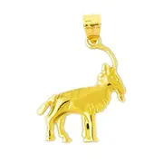 14K Gold Buck Goat Charm