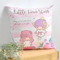 在飛比找PChome24h購物優惠-《Sanrio-雙子星花園》麂皮靠墊 45*45CM