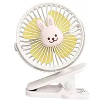 Stroller Fan with Clip - Children's Sleeping Outdoor Stroller Fan,360-Degree Rotation Function Ventilation Tool for Car Seats, Student Beds, Cribs, Bedsides