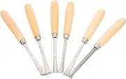 jojofuny 6pcs Carving Kit Ergonomic Hand Carved Knives Set for Detail Work Hobby Projects Durable Scrapers for Enthusiasts and Professionals
