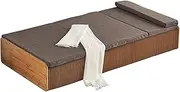Tatami Organ Folding Bed,Folding Bed with Memory Mattress,Nap Paper Bed Office Lunch Break Home,Portable Office Living Room Bed,Easy to Store(Brown,80CM)