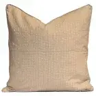 New Belle Stripe Beige Kantha Cushion Cover| 50x50cm | Free Shipping | Beige