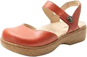 [Alegria by PG Lite] Alegria Women's Opal Leather Shoes with Slingback Open Back Sandals