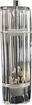 Salt and Pepper Grinder, Efficient Salt Grinder Pepper Mill Shaker, Clear Refillable Adjustable Manual Kitchen Tools for Camping Cooking Kitchen Table Setting Picnic Dining Home Decor