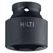 Hilti 1/2 in. Drive 1-7/16 in. 6-Point Impact Socket CrMo Steel Durable SAE