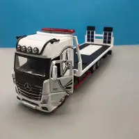 在飛比找Yahoo!奇摩拍賣優惠-【】貨車模型車 1:24 合金車 聲光玩具車 全拖車模型 平