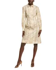 Lela Rose Seamed Shirtdress