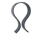 Universal Curved Shape Acrylic Headset Holder Stand Table Display Rack Bracket-Black