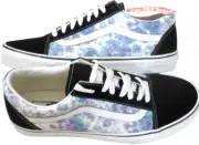 Vans Men's Old Skool English Lavender Tie Dye Black Purple Shoes Size 10 NIB
