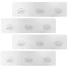 4pcs Shower Rack Adhesive Hooks Replacement Hooks Bathroom Shelf Support Hooks