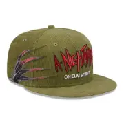 New Era Nightmare On Elm Street Freddy Krueger 59FIFTY Fitted Hat Cap 7 1/4
