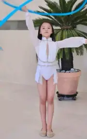 Customizable linestone leotard for rhythmic gymnastics MADE IN SOUTH KOREA