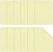 uxcell Iron-on Patches 95 x 125mm, 12 Pack Fabric Repair Patches Cotton Iron on Patch for Clothes Repair Decorating Kit, Light Yellow