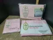 NEW SEALED, Cannon Royal Family Featherlite Royal Lace FULL SIZE Sheet Set Pink