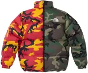 SUPREME®/THE NORTH FACE® SPLIT NUPTSE JACKET in Camo Men’s Sz Large Puffer SS24