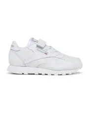 [Reebok] Classic Leather 1V Pre-School Sneakers in White/Carbon/Vector