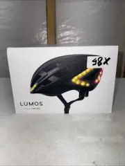 LUMOS Next Gen Smart Bike Helmet Kickstart LED, Bluetooth - Black Size 54-61 cm