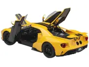 2017 Ford GT Triple Yellow w/ Black Stripes 1/18 Model by Autoart