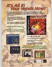 Playstation PS RPG Maker Video Game Design Promo 2000 Vintage Print Ad/Poster