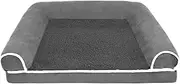Dog Bed Kennel Cat Nest Winter Warm Sponge Cushion Sofa Bed Four Seasons Universal Dog Bed Dog Crate mat(GWF005,M 50x40x9cm)