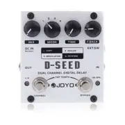 JOYO D-SEED II Dual Mode Stereo Delay Guitar Effects Pedal FX Tap Tempo 4-Mode