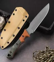 Spring 1095 High Carbon Steel Hunting Knives Fixed Blade Deer Knife Boar Hog Pig