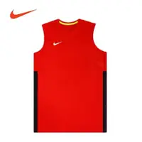 在飛比找ETMall東森購物網優惠-NIKE 團體球衣 NIKE 球衣 單面 透氣孔 紅黑 83