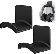 Gaming Earphone Hanger Wall Mount, 2Pack Universal Stick on Adhesive Gaming Earphones Hanger,Universal Desk Wall Mount Adhesive Hanger for Gaming Earphones, Black