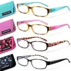 4 Pack Blue Light Reading Glasses for Women Mix2 Blue Light Reading Lens 1.0 x