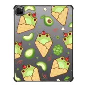 iPad Pro 12.9-inch (5th/6th gen) iPad Impact Case Cute Frog Ice Cream Cone with Avocado - Kawaii Animal with Sweet Food & Fruit