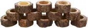 8 Pack Wooden Napkin Rings Dining Table Napkin Holders Table Decorations