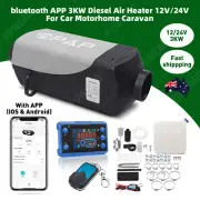 Air Diesel Heater 12V 5KW Caravan LCD Bluetooth Remote Motorhome Thermostat Tank