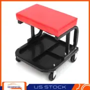 Rolling Creeper Seat Mechanic's Stool W/ Tray For Car Repairing Tools