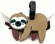 QFSH Silicone Luggage Tags Cute Koala Bear Travel Suitcase Tag Funny Cartoon Animal Personalized Labels Identification Labels ID Tag Name Tags for Travel Accessories