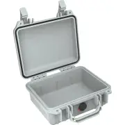 Pelican 1200 Case - Silver without Foam