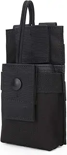 Aoutacc Molle Short Radio Pouch, Nylon Molle Tactical Radio Holder Case for BaoFeng UV-5R UV82