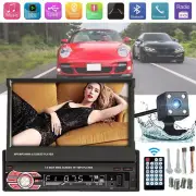 Single Din Carplay Car Stereo Bluetooth Flip Out Touch Screen Radio MP5 Player