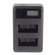 LP-E17 LCD USB 2 Battery Charger for EOS M6 M5 M3 Rebel T7i T6i T6s SL2 760D