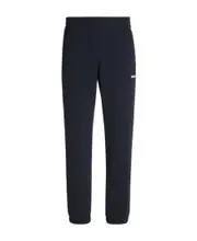 elasticated-waist cotton track pants IT56,IT54 Black