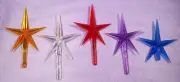 Vintage ☆ LARGE STAR TOPPERS ☆ 5 Colors ☆ Ceramic Christmas Tree ☆ L@@K!