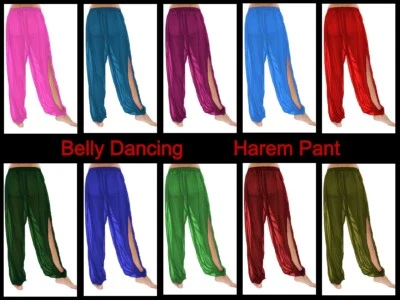 belly dance Side Slit harem for women dance Side Slit harem pant for girls C19