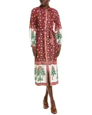 Garrie B Button-Down Midi Dress