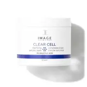 IMAGE Skincare, CLEAR CELL Salicylic Clarifying Pads, Exfoliating Wipes to Clari