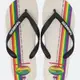 havaianas 哈瓦士 巴西人字拖 男款 Top pride 米白底彩虹 涼鞋 拖鞋 夾腳拖 海灘鞋＊db小舖＊